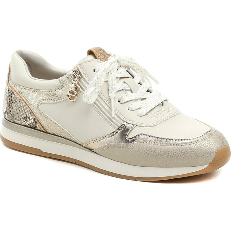 Tamaris 1-23613-46 béžovo zlaté dámske poltopánky 67862799