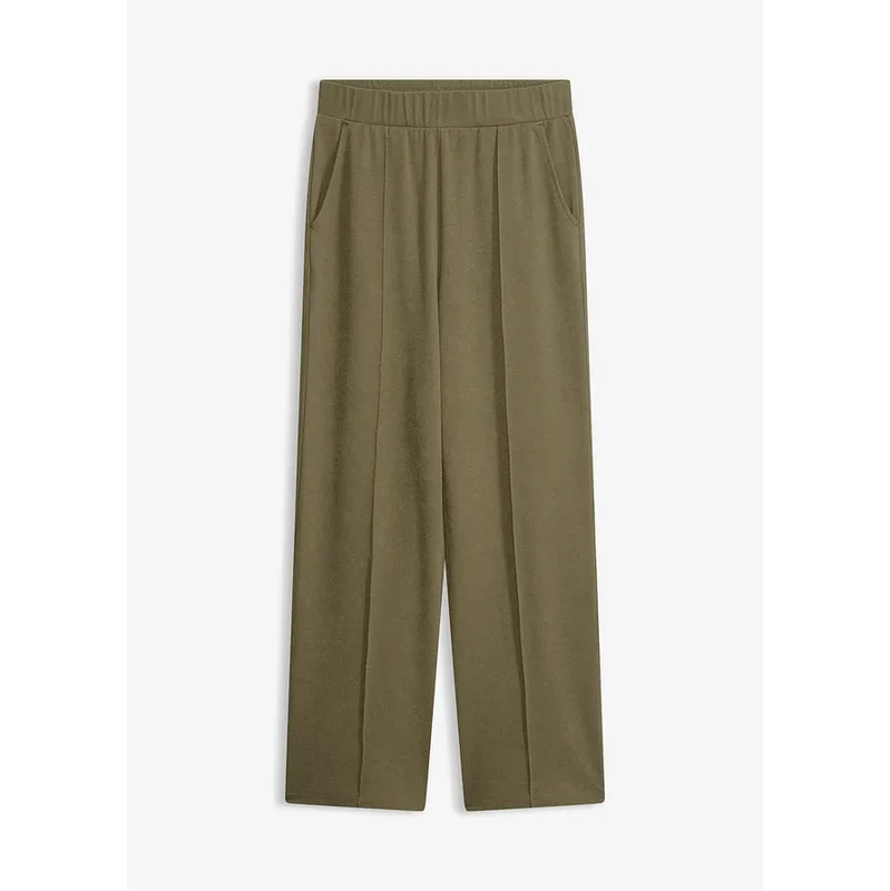 bonprix Nohavice bez zapínania z pevnej kvality Interlock, farba 67863025