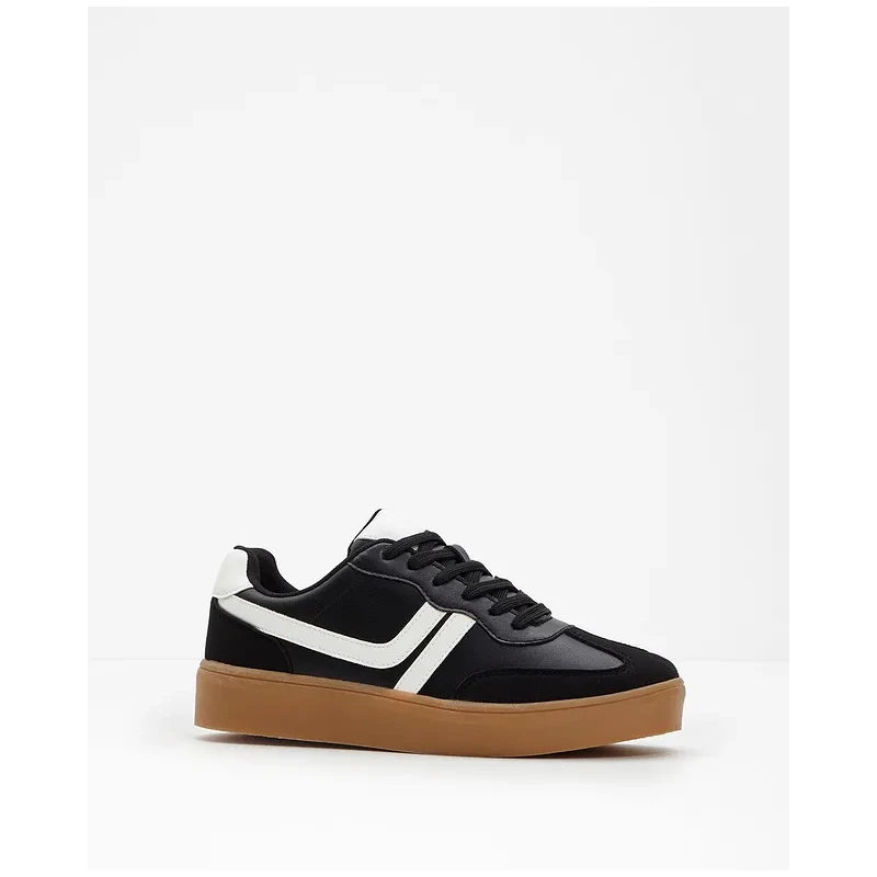 bonprix Tenisky na platforme, Retrolook, farba čierna 67863030
