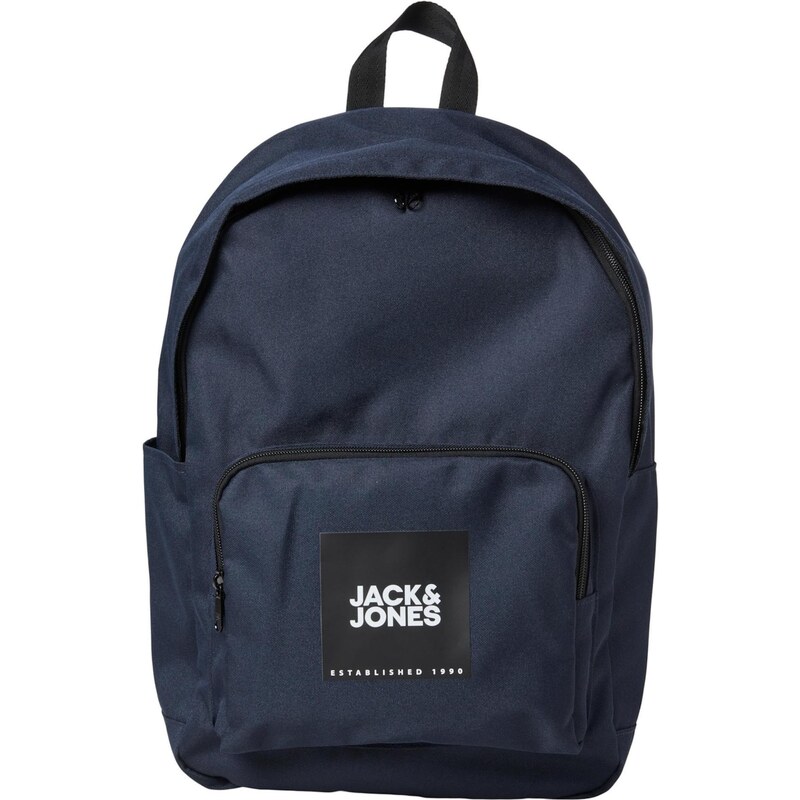 JACK & JONES Batoh Back to School tmavomodrá / čierna / biela 67867105