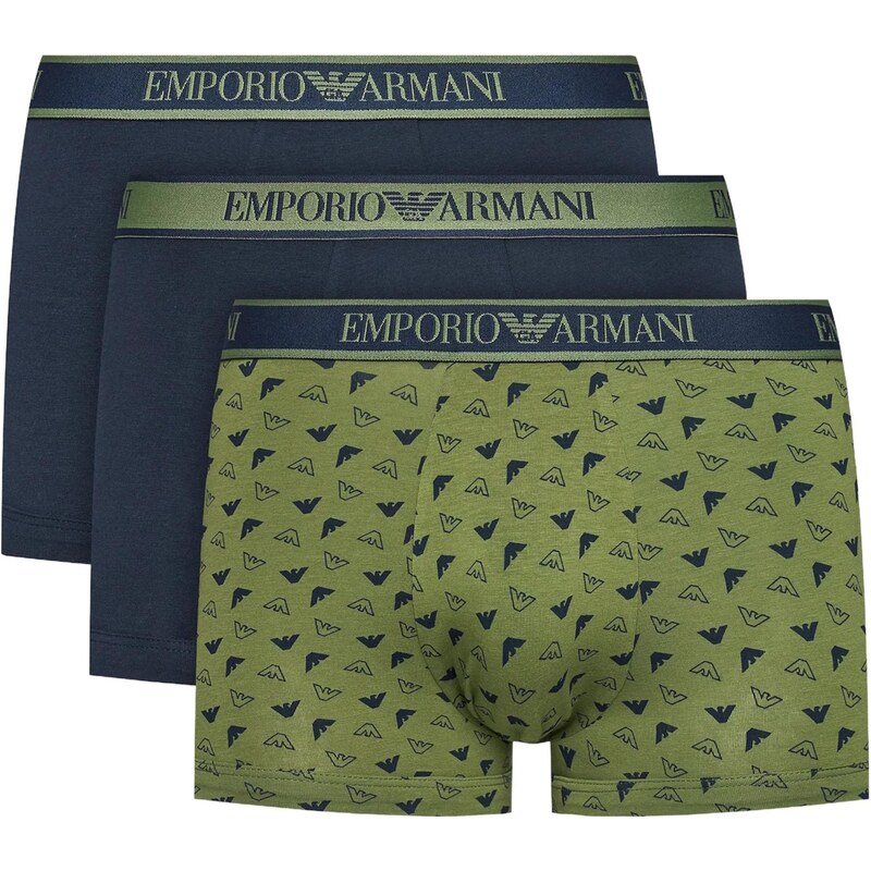 Emporio Armani Boxerky námornícka modrá / zelená 67867160