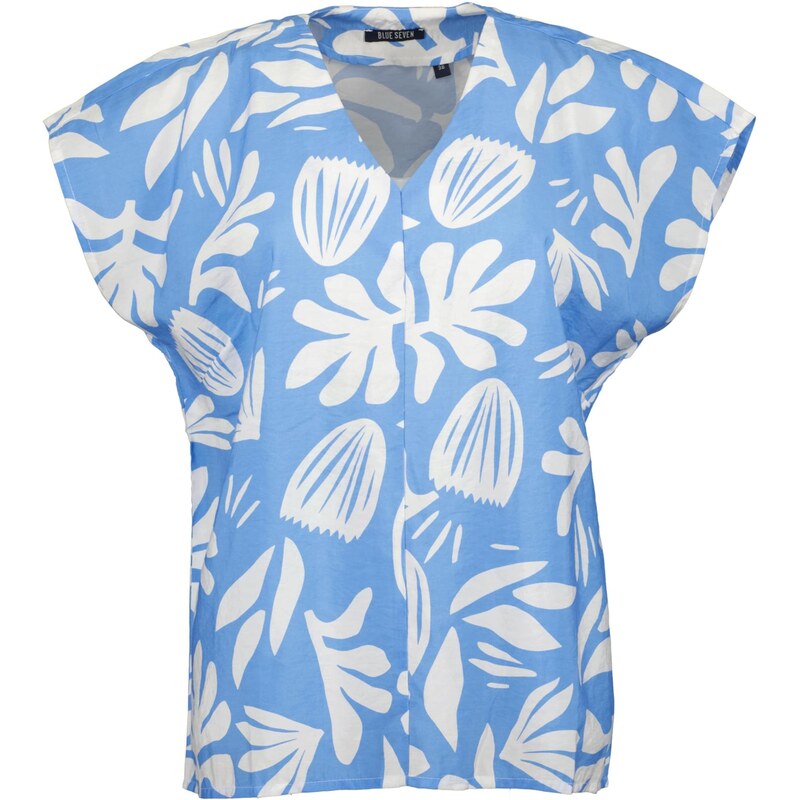 BLUE SEVEN Blúzka svetlomodrá / biela 67867598