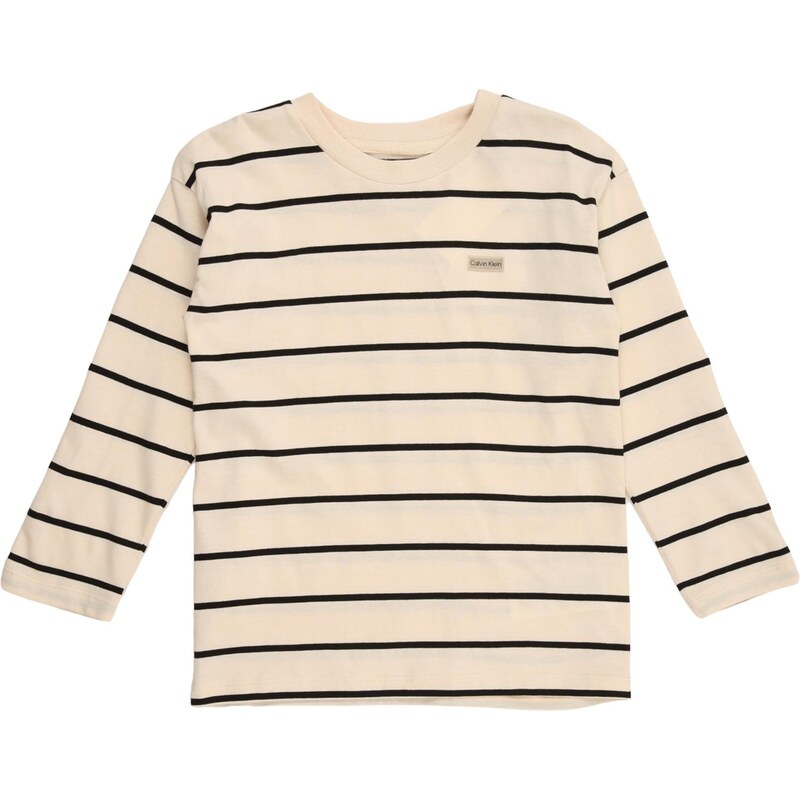 Calvin Klein Jeans Tričko béžová / čierna 67867803
