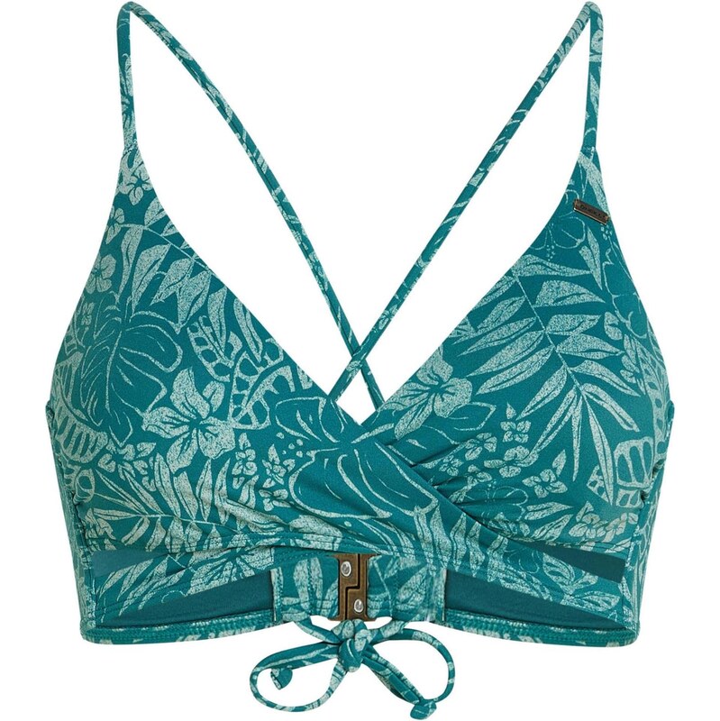 ONEILL Bikinový top Baay petrolejová / svetlozelená 67867869