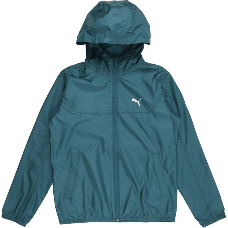PUMA Športová bunda Essentials petrolejová / biela 67867893