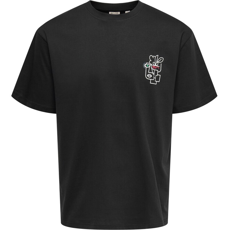 Only & Sons Tričko ONSFred čierna / biela 67867892