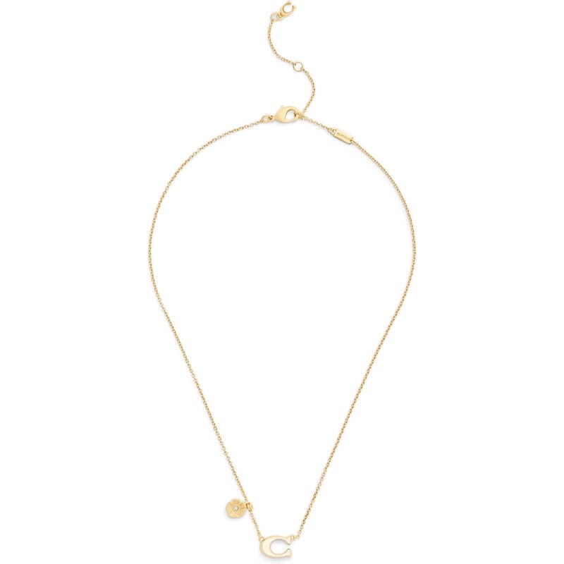 COACH Retiazka Signature C Tea Rose zlatá 67867897