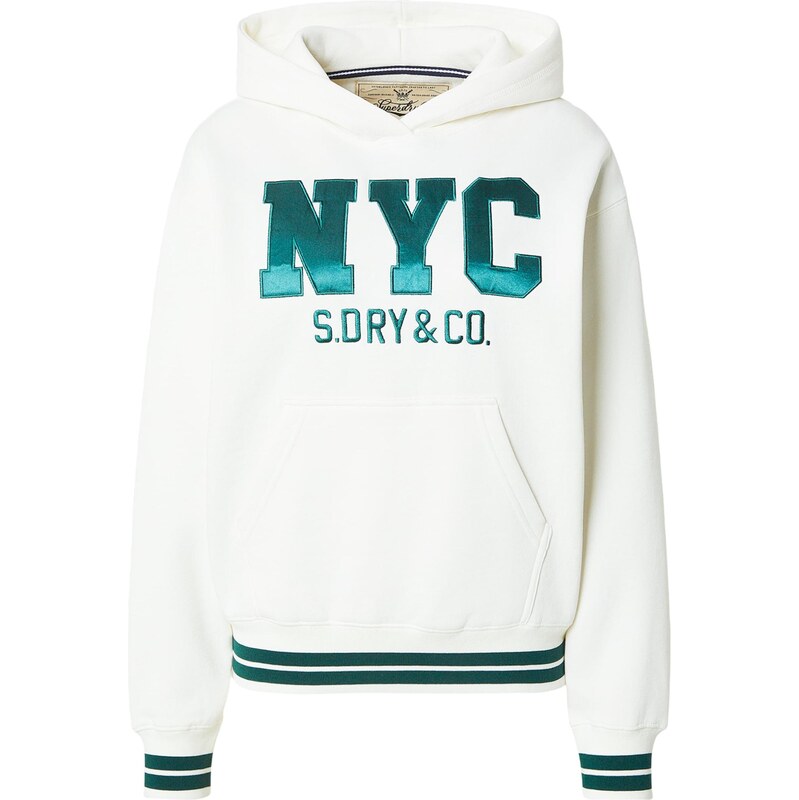 Superdry & Co Mikina krémová / tmavozelená 67867981