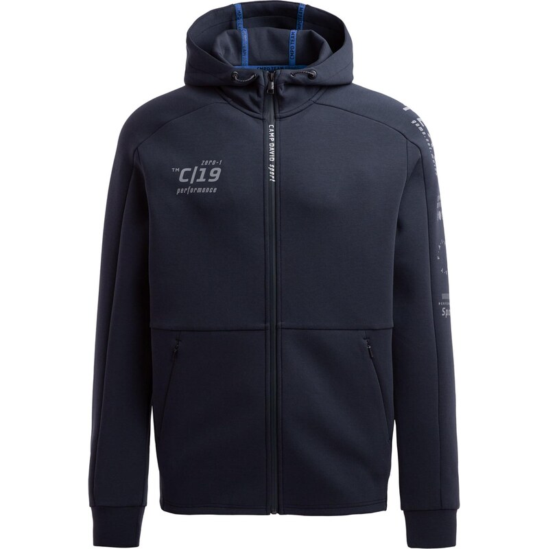 CAMP DAVID Tepláková bunda námornícka modrá / sivá 67868036