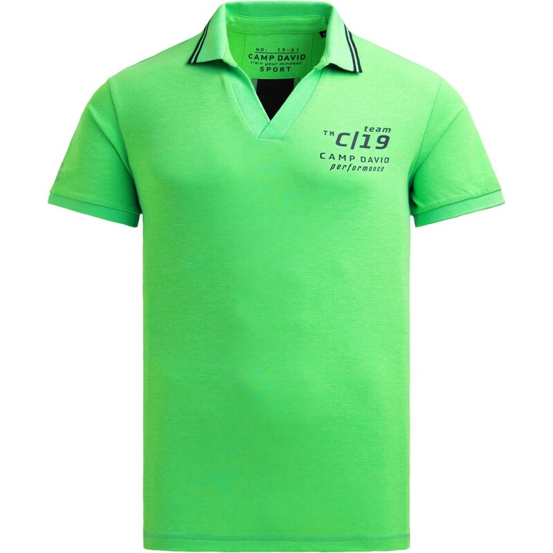 CAMP DAVID Tričko svetlozelená / čierna / biela 67868039