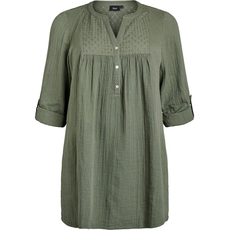 Zizzi Blúzka Cavivu olivová 67868106