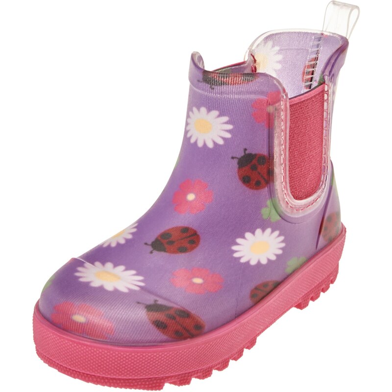 PLAYSHOES Gumáky Marienkäfer levanduľová / malinová / tmavočervená / 67868237