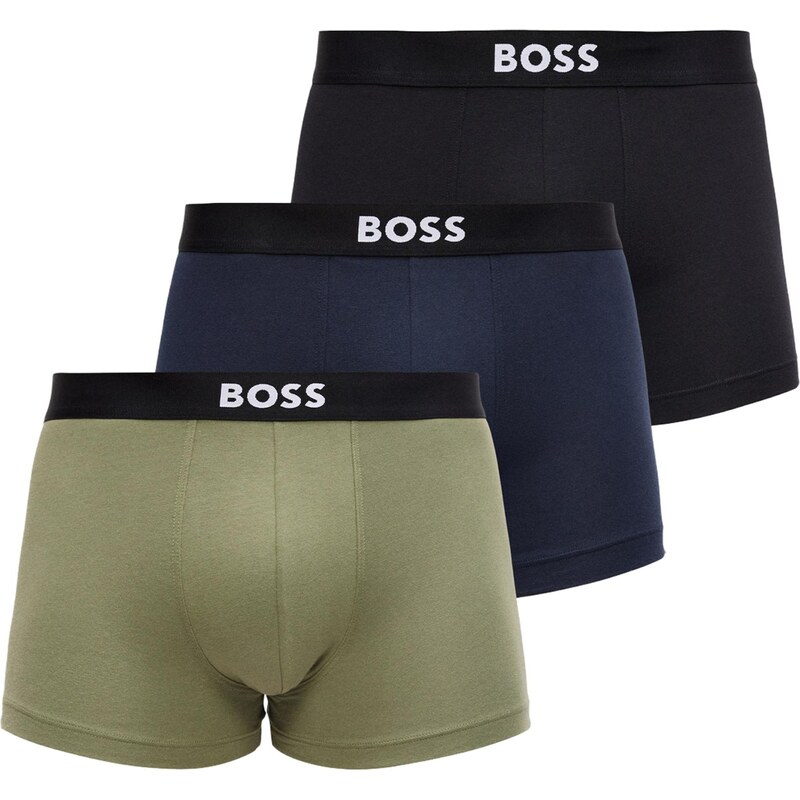 BOSS Boxerky David Beckham námornícka modrá / kaki / čierna / biela 67868240