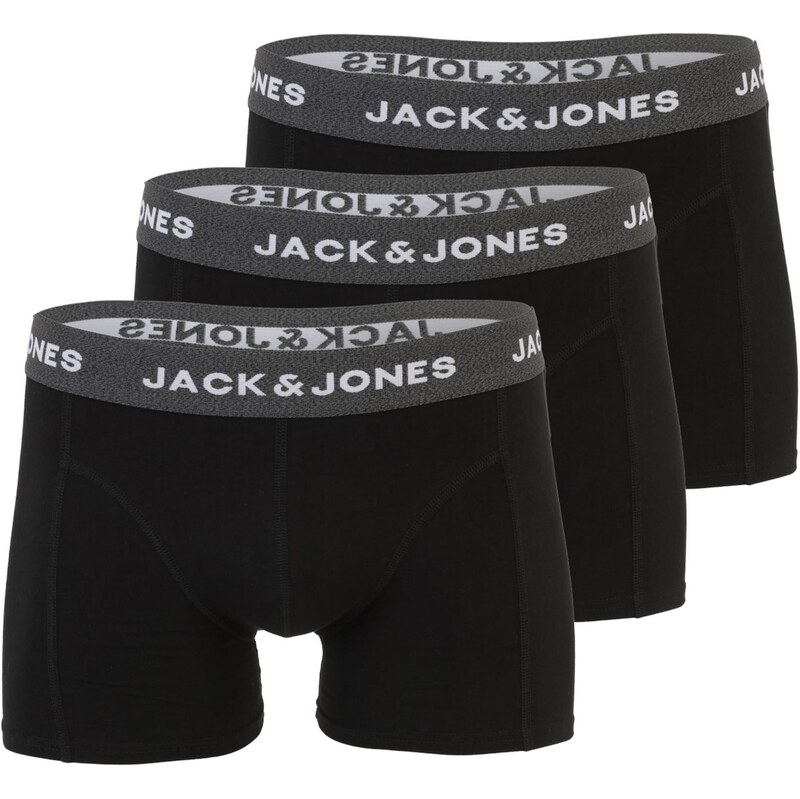 JACK & JONES Boxerky JACKHALED čierna / čierna melírovaná / biela 67868246