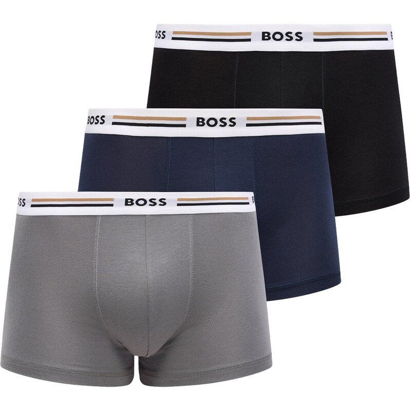BOSS Boxerky Responsible tmavomodrá / sivá / čierna / biela 67868271