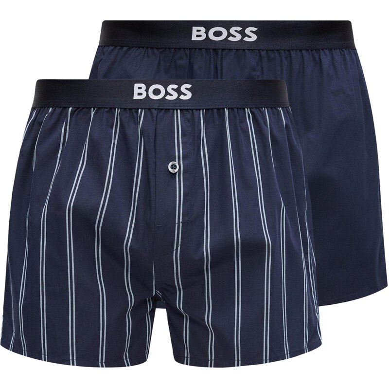 BOSS Boxerky námornícka modrá / biela 67868258