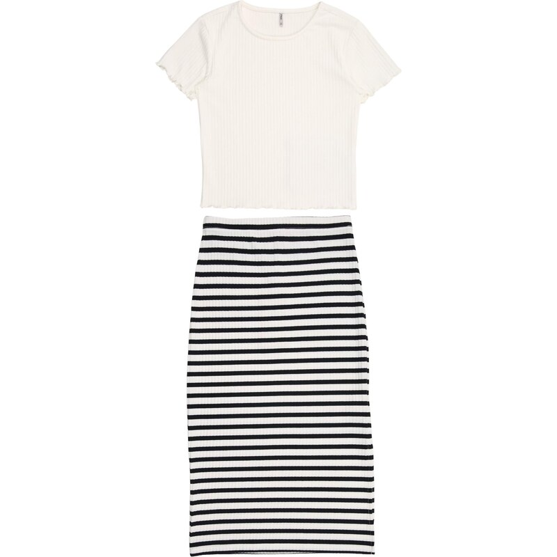 ONLY GIRLS Set KOGNELLA čierna / biela 67868277