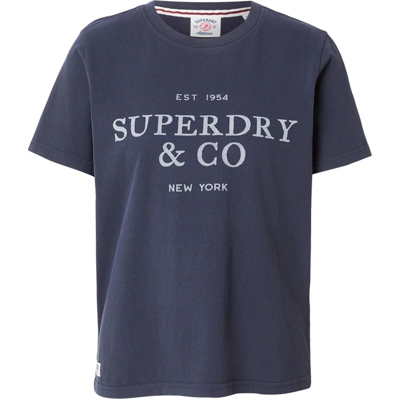 Superdry & Co Tričko námornícka modrá / svetlomodrá 67868340