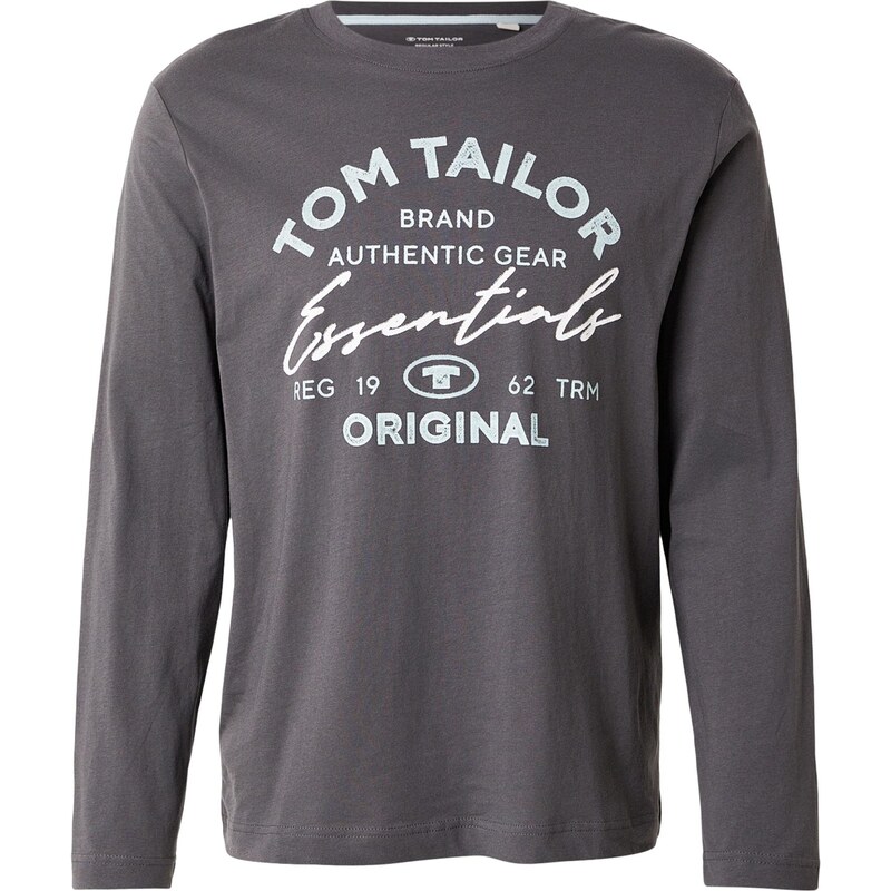 TOM TAILOR Tričko azúrová / sivá / biela 67868378