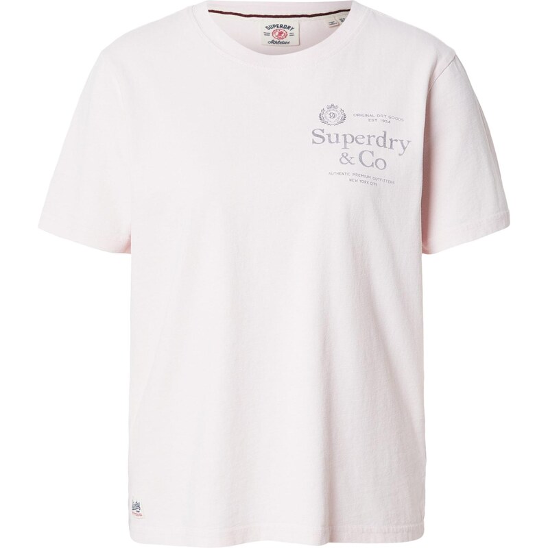 Superdry & Co Tričko svetlosivá / pastelovo ružová 67868381