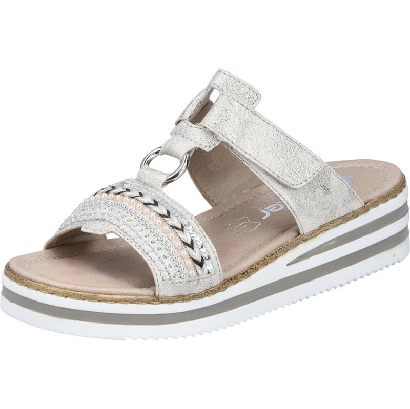 Rieker Šľapky svetlobéžová / zlatá / strieborná 67868444