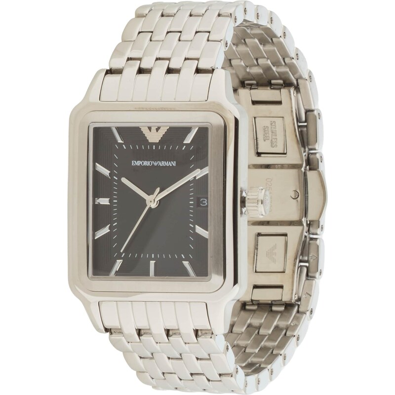 Emporio Armani Analógové hodinky čierna / strieborná 67868498