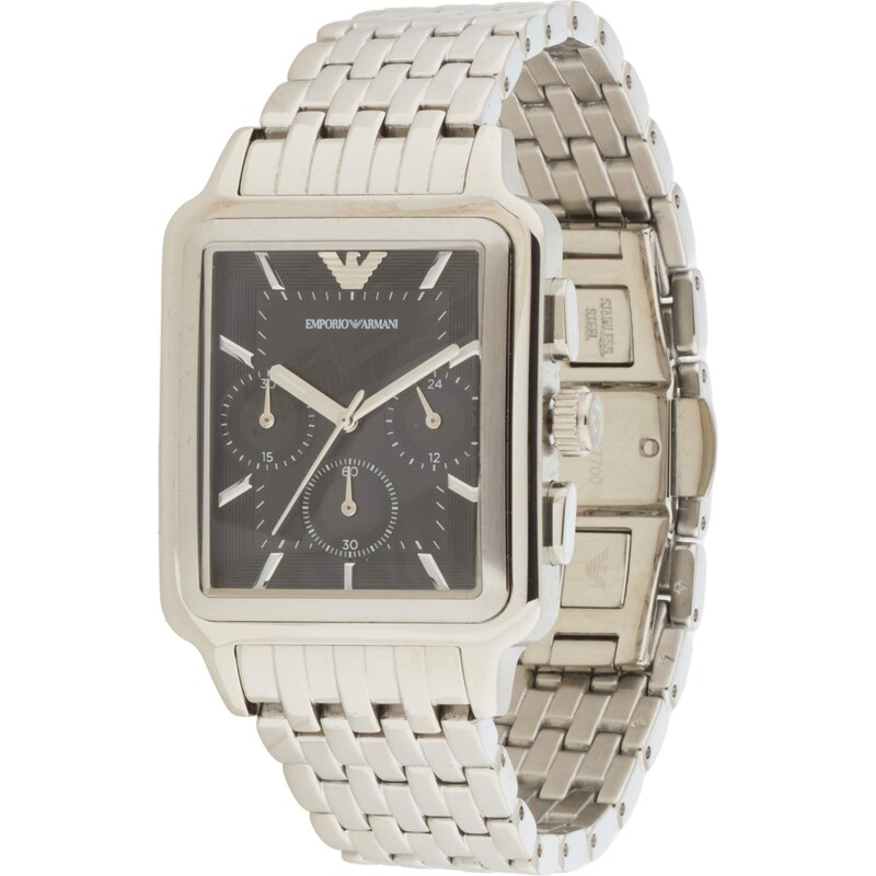 Emporio Armani Analógové hodinky čierna / strieborná 67868525