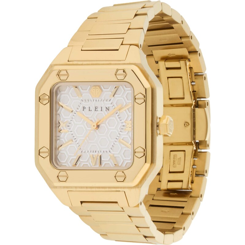 Philipp Plein Analógové hodinky krémová / zlatá / biela 67868548