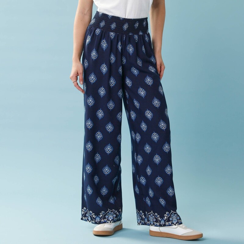 Nohavice s potlačou, pre nižšiu postavu nám.modrá/modrá 052 67866717