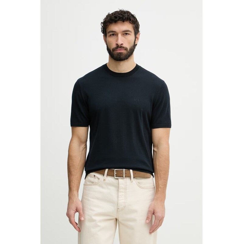 Pánske bavlnené tričko Armani Exchange 67867035