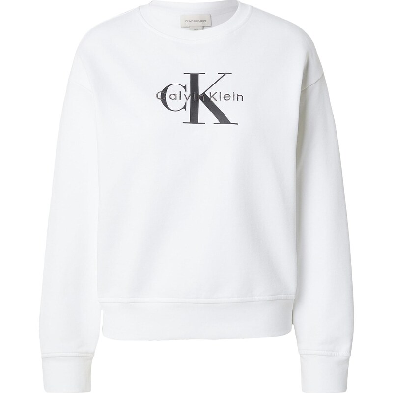 Calvin Klein Jeans Mikina čierna / biela 67876434