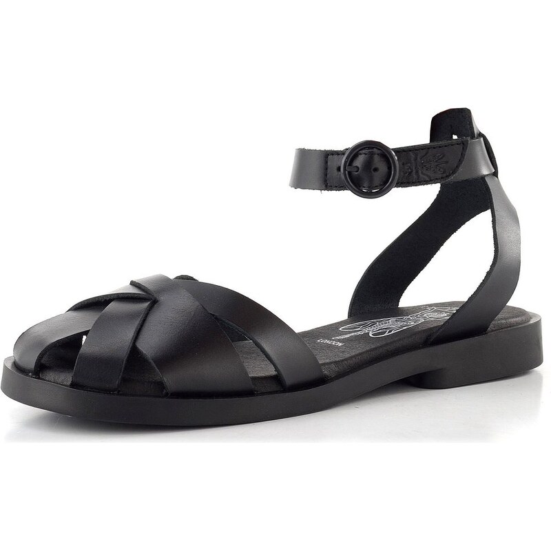 E-shop Fly London sandále s plnou špičkou black P145409000