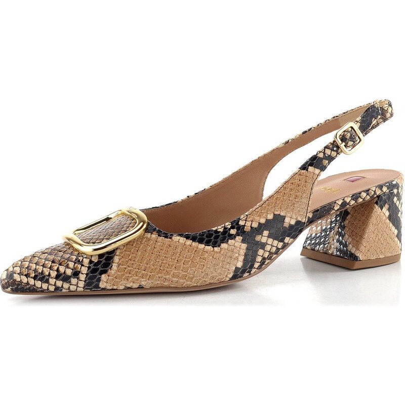 E-shop Högl hadinkové lodičky s voľnou pätou camel 1-104627-2200