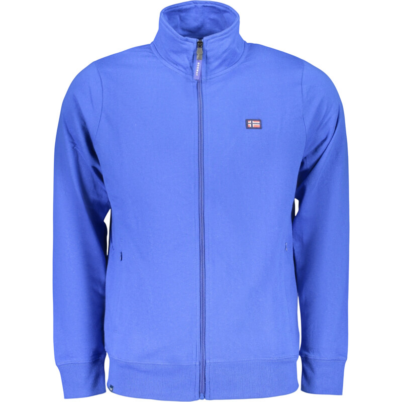 Športová Pánska Mikina so zipsom NORWAY 1963 Modrá 68244390