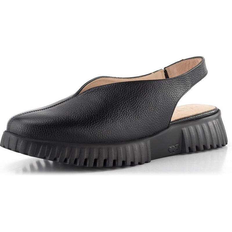 E-shop Wonders sandále s plnou špičkou negro A-4411