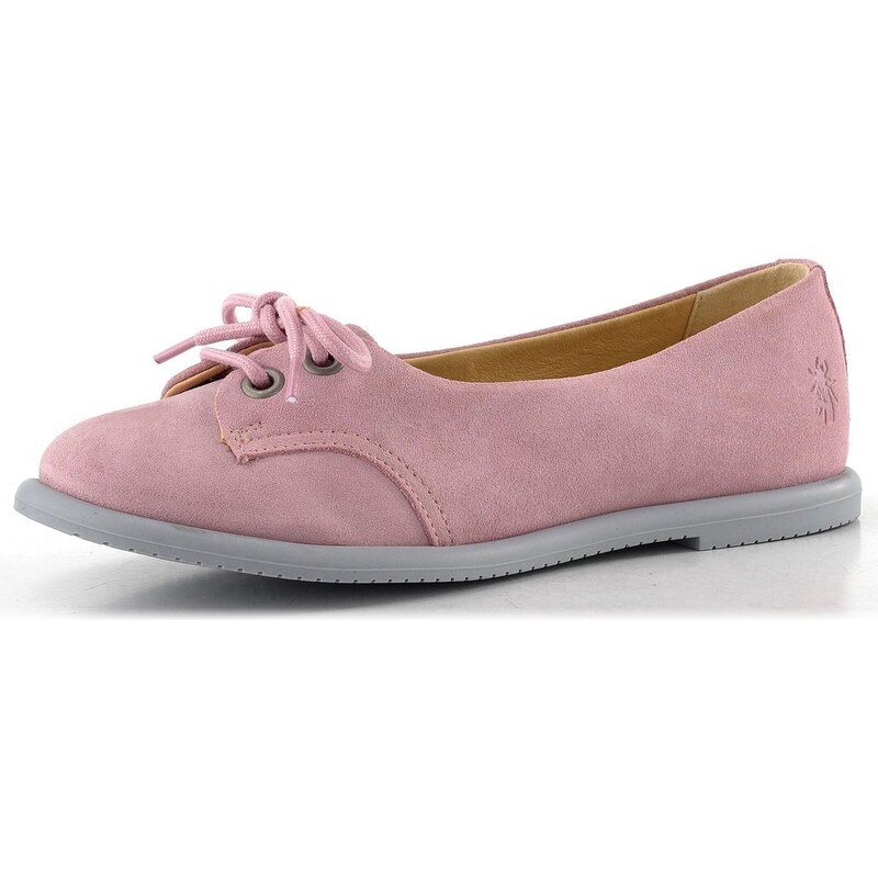 Fly London semišové baleríny pale pink P145414002 68773545