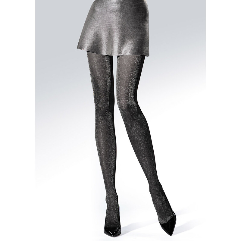 KNITTEX Pančuchové nohavice Party30 nero-silver 3(M) 49871078