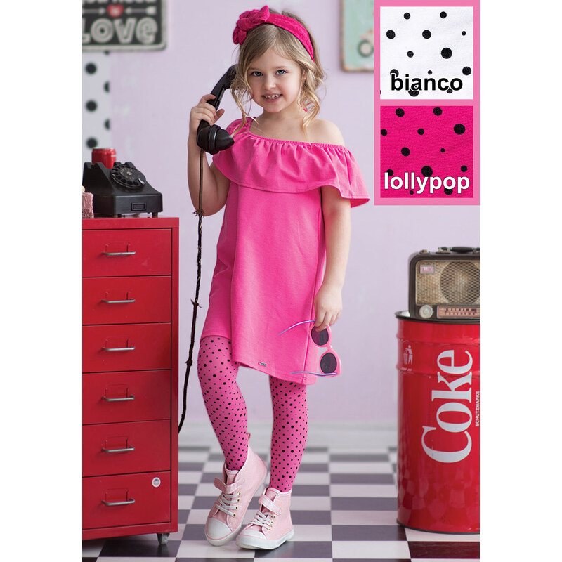 KNITTEX Pančuchové nohavice Bubbles40 bianco 116-122 49871050