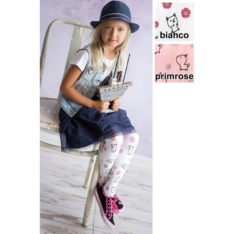 KNITTEX Pančuchové nohavice Little3D bianco 86-92 49871066