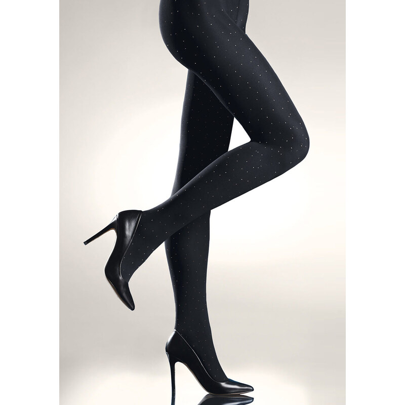 KNITTEX Pančuchové nohavice Silver-Drops120 nero 3(M) 49871268