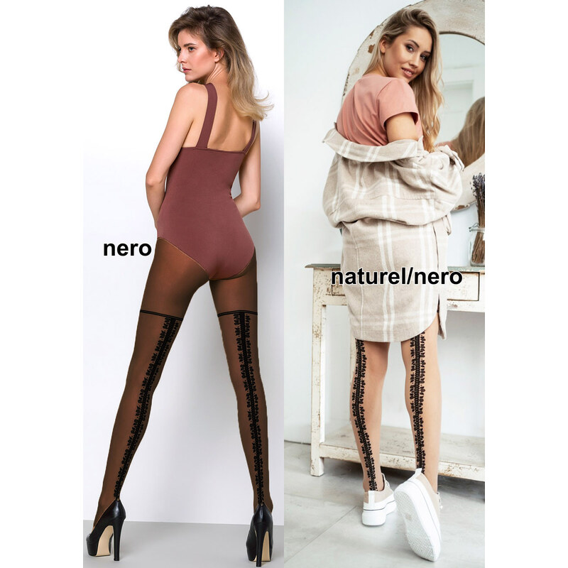 KNITTEX Pančuchové nohavice Identity20 naturel-nero 2(S) 49871546