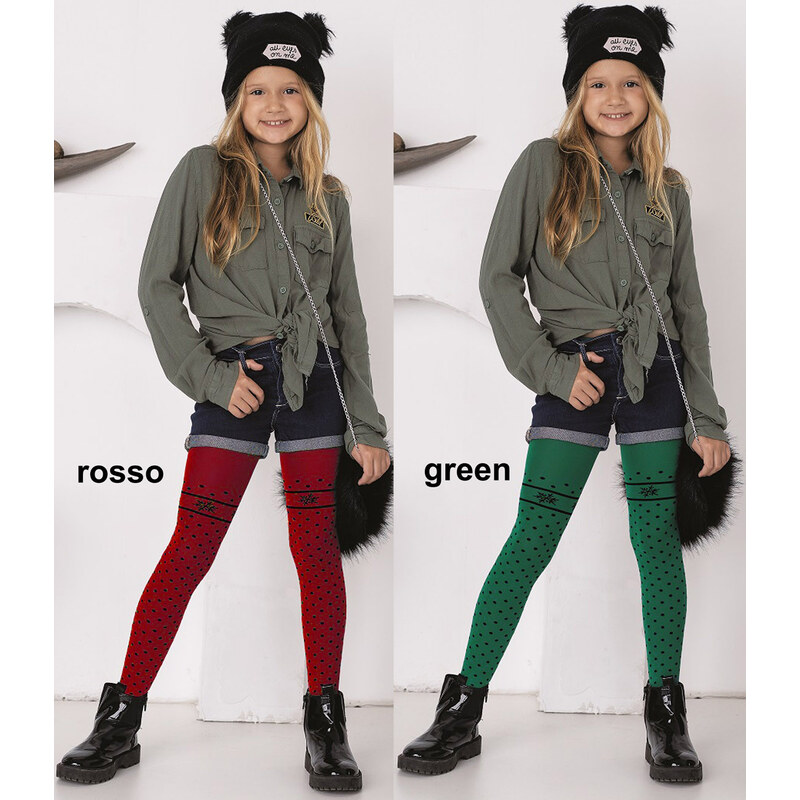 KNITTEX Pančuchové nohavice Winter50 green 104-110 49872060