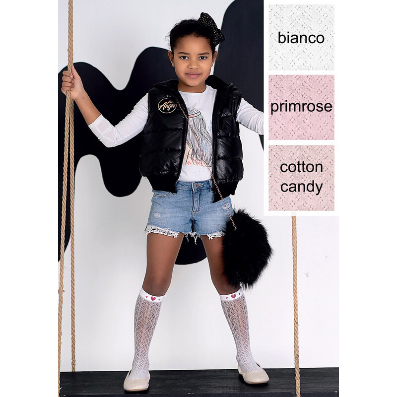 KNITTEX Podkolienky detské Helenka20 bianco 28-33(18-22) 66678947