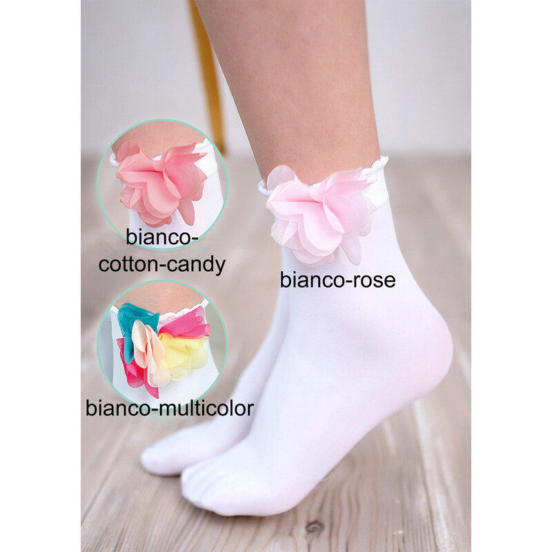 KNITTEX Ponožky detské Hawai40 bianco-cotton-candy 28-33(18-22) 66678948