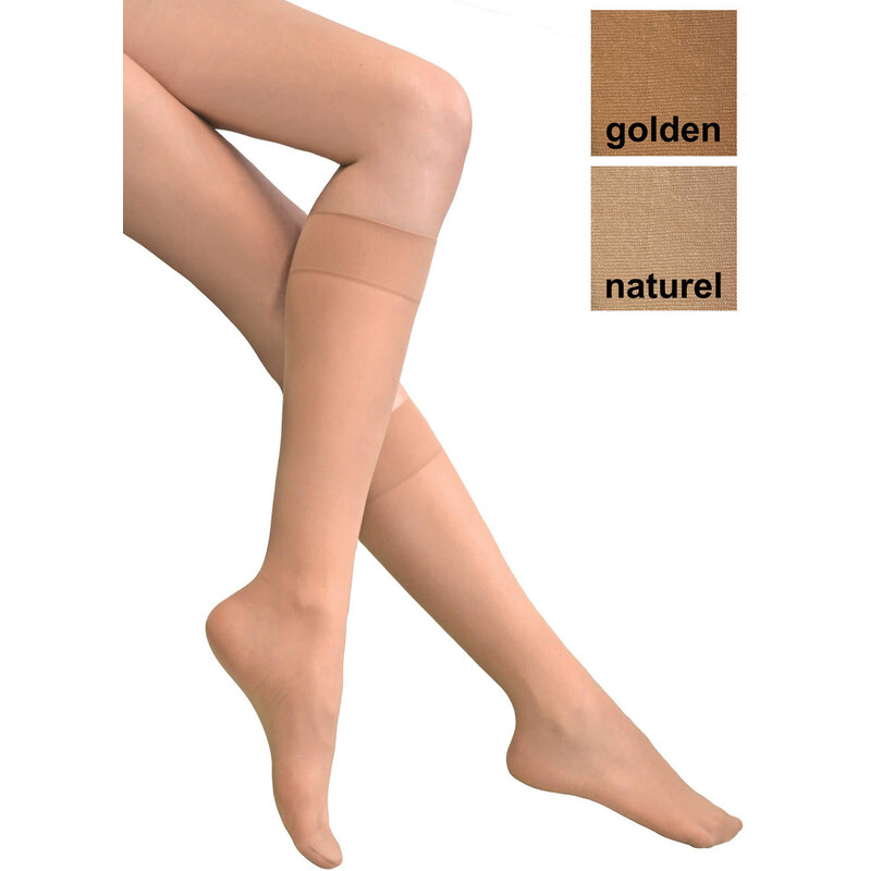 KNITTEX Dámske podkolienky Sabia10 golden uni 49872649