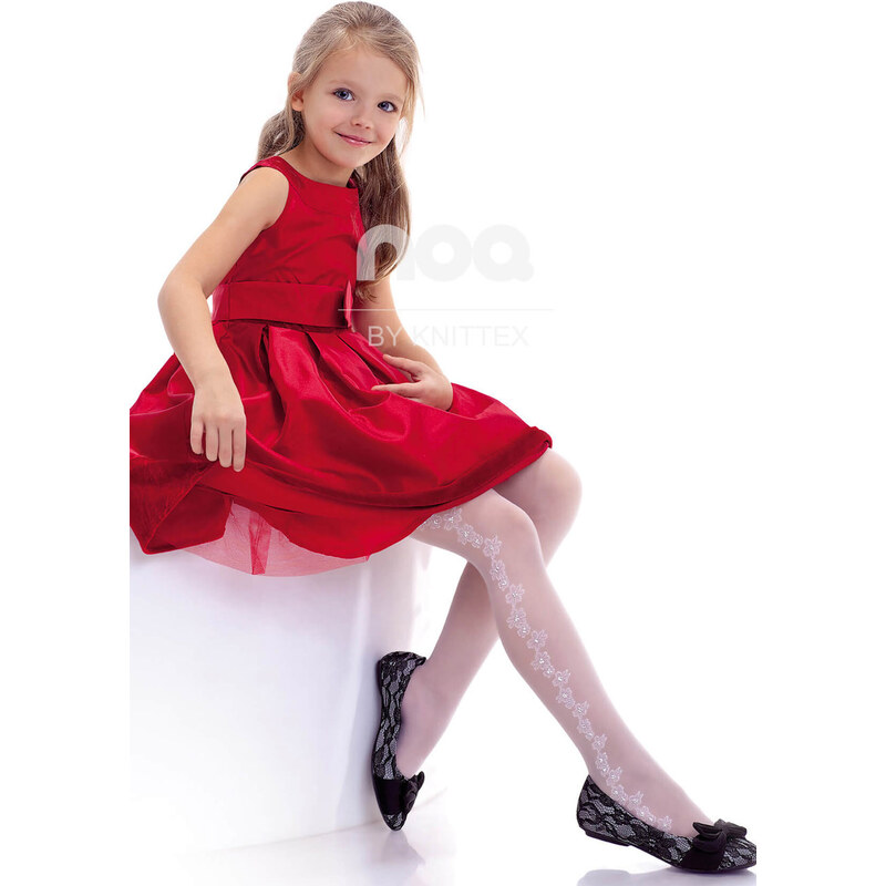 KNITTEX Pančuchové nohavice Jasmina20 bianco 116-122 49872670