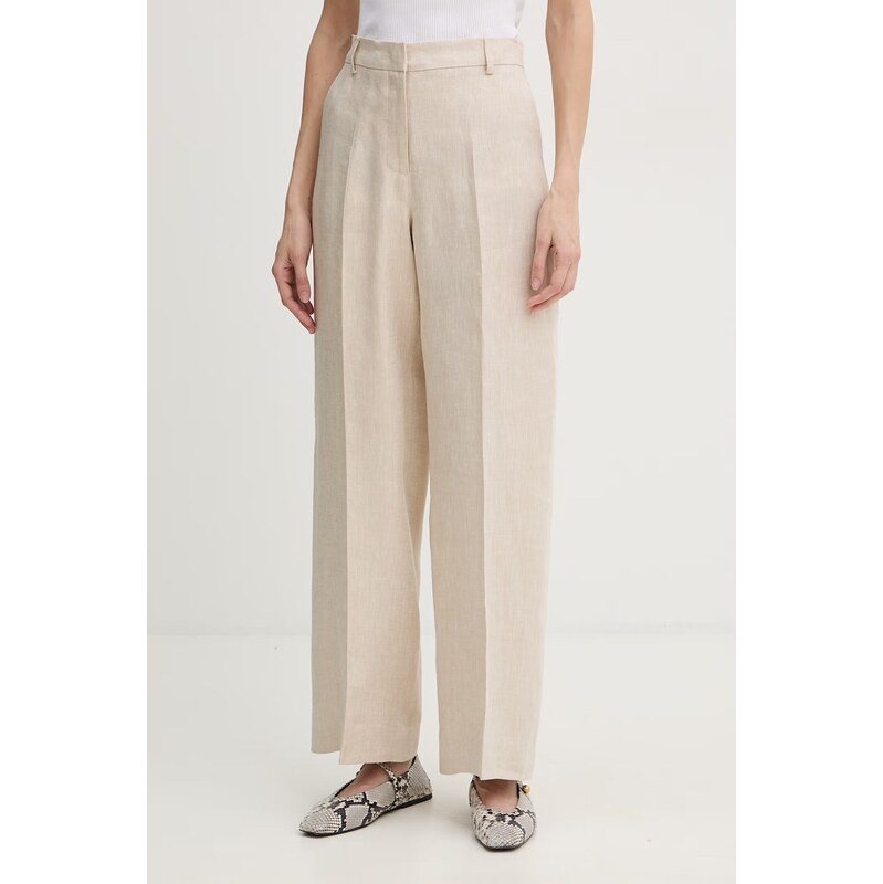 Weekend Max Mara nohavice dámske ľanové MALIZIA 67869944