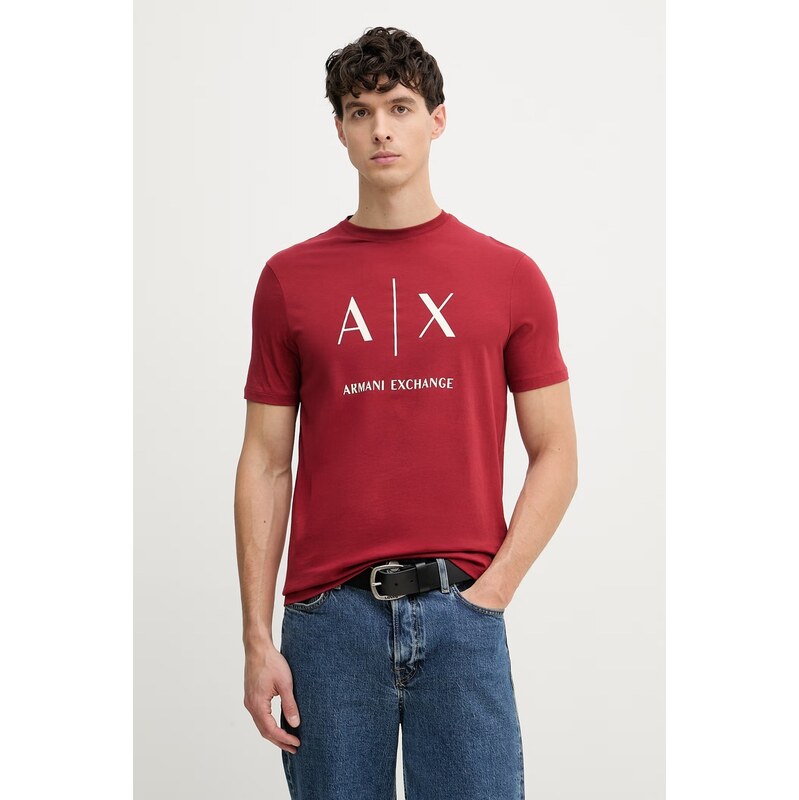 Pánske bavlnené tričko Armani Exchange 67870022