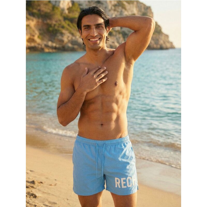 Sinsay - Plavkové šortky - svetlomodrá 68232157