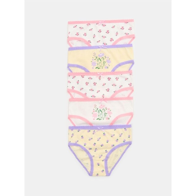 Sinsay - Súprava 5 nohavičiek - krémová 67923772